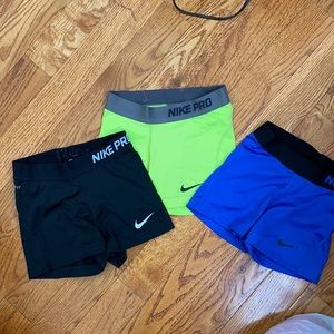 Nike spandex shorts